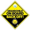 Grandchild On Board Back Off Car Sign Suction Cup Car