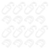 Create idea 50 Pairs White Plastic Curtain Sliders Compatible with