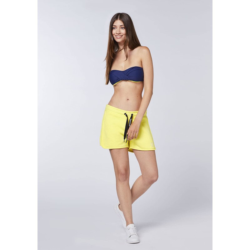 CHIEMSEE Sweat Shorts with Wide Waistband, 12-0742 Lemon Verbena