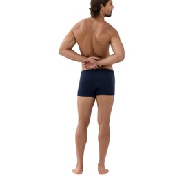 Mey 49121-668 Men's Casual Cotton Blue Solid Colour Fitted Boxer Medium (Brand Size 5)