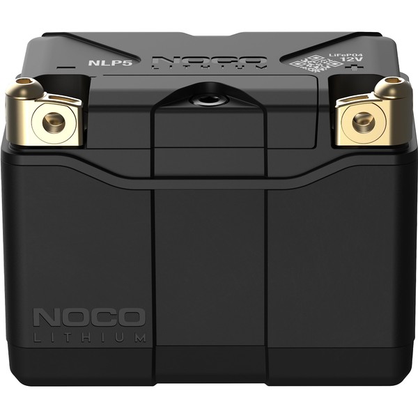 NOCO Lithium NLP5, Group 5, 250A Lithium LiFePO4 Motorcycle Battery, 12V 2Ah ATV, UTV, Jet Ski, 4 Wheeler, Quad, Riding Lawn Mower, Tractor, Scooter,PWC, Seadoo, Polaris and Generator Battery,Charcoal
