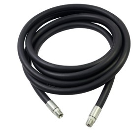 Sachiel 3/4 Inch (20mm) ID US NPT Thread Fuel Line Hose 10FT NBR Rubber Fuel Transfer Hose High Pressure 300PSI for Gasoline, Biodiesel, Diesel, Kerosene