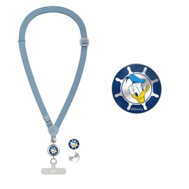 【Donald Duck】Belkin Smartphone Shoulder Strap for Diagonal/Neck/Shoulder Wear, Reversible with Strap Holder Included MSZ001qcNB-DY