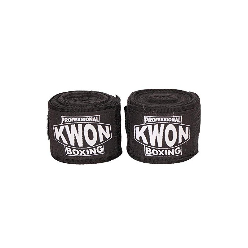 Kwon Professional Boxing Bandage Elastic Black/Red/White, black