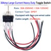 DWMD 2Pcs 30Amp 250V AC DPDT Latching Rocker Toggle Switch,