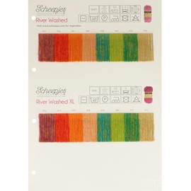 Scheepjes Color Sample Card River Washed-XL - 1 PC - Perfect for Knitting & Crochet Projects