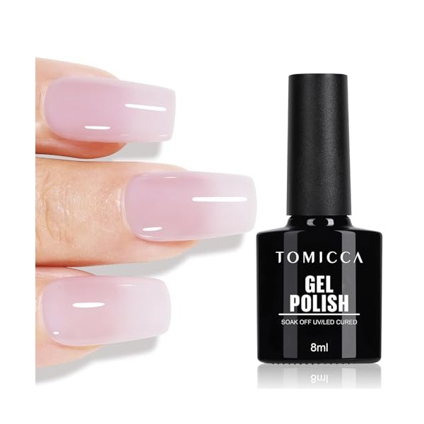 TOMICCA UV Nagellack Lila, 8ml Gel Nagellack, UV LED Soak