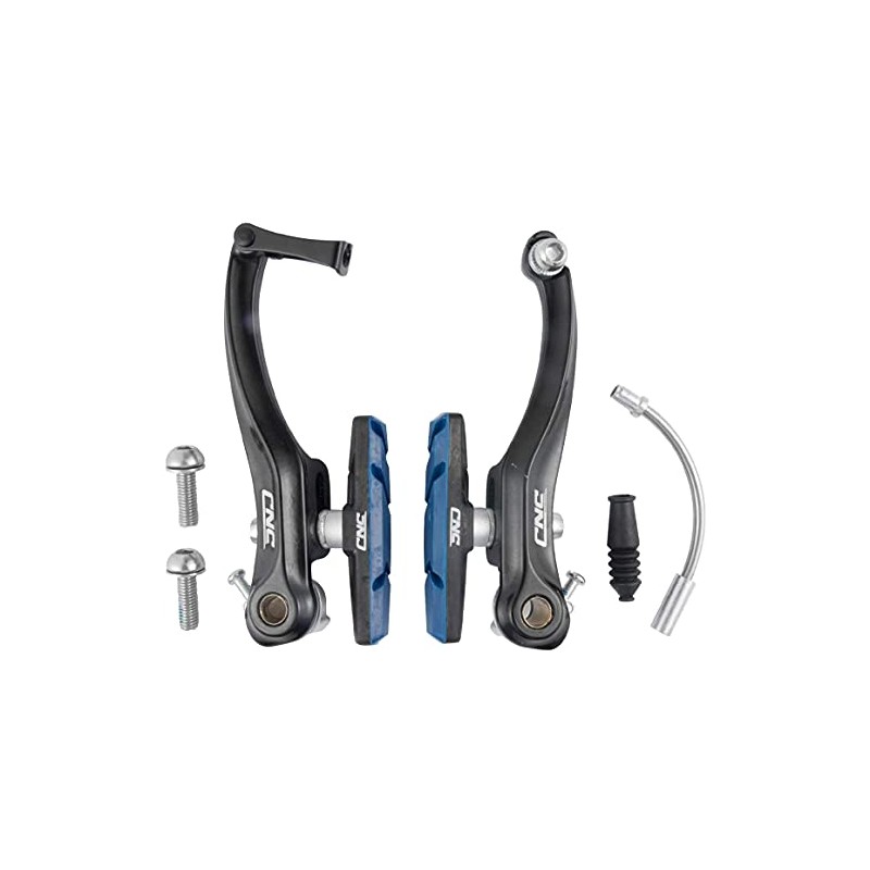 Chooee Mountain Bike Linear V-Brakes, Bicycle Front and Rear V-Brakes,black/blue