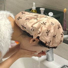 Waterproof hair cap ribbon headband accessories hair band for women / 방수 헤어캡 리본 머리띠 액세서리 헤어밴드 여성용