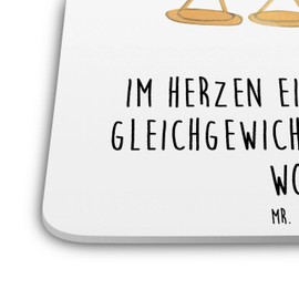 Mr. & Mrs. Panda 10er Set Untersetzer Set Waage Astrologie - Geschenk, Aszendent, Getränkeuntersetzer, Geburtstagsgeschenk, Geschenk zum Geburtstag,