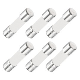 sourcing map 6Pcs Time Delay Fuse Ceramic Fuses Tube 5mm x 20mm 250V 12A Slow Blow Fuse Repair Circuit Boards,Lighting Equipment, Instrumentation,Home Appliance
