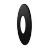 LANZZAS Flue Pipe Wall Rosette with 90 mm Edge -
