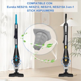 ASHDNSZD Juego de 8 NES215A Filtro Aspiradora Eureka, para Filtro Aspiradora Eureka NES215A 3 en 1, NES210, NES212, NES215 Reemplazo a la pieza N0101 y N0102 (8 Filtros y 8 Filtros Pre-motor)