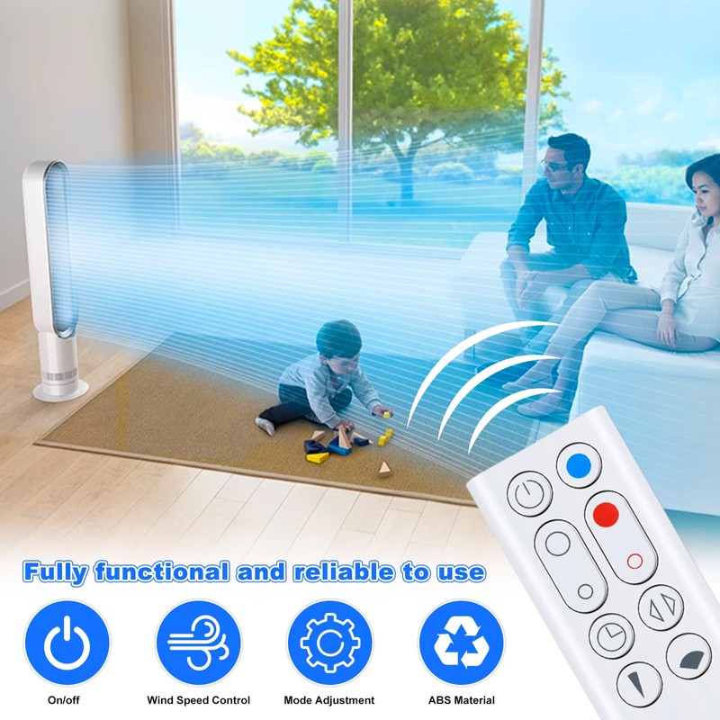 Replacement Remote Control,Remote Control Compatible with Dyson Hot+Cool Jet Focus