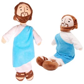 XineYuor Jesus Cuddly Toy, Jesus Plush, 32 cm Jesus Figure Plush, Cartoon Jesus Christ Plush Toy, Easter Christ, Religious Savior, Jesus Cuddly Toy, Catholic Christmas and Easter Gifts