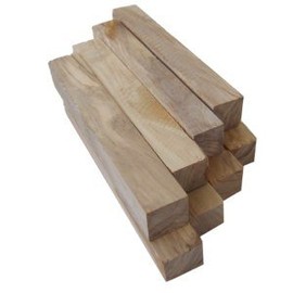 Holy Land Market 8 Olive Wood Pencil Sleeves Air Dried 0.75cm x 0.75cm x 2"