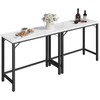 MAHANCRIS Narrow Bar Table, 63-Inch Pub Table for Dining Room,