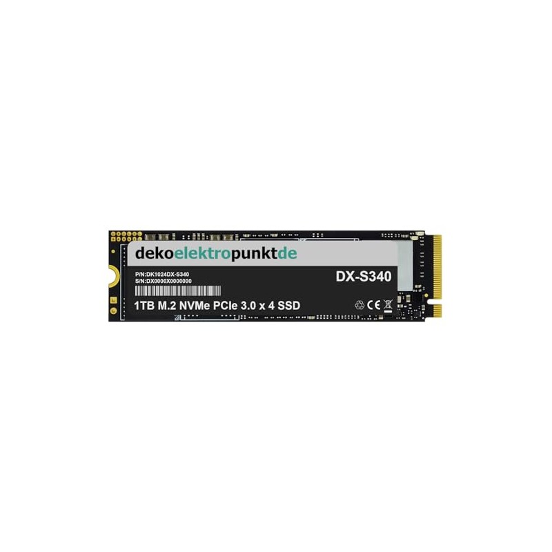 dekoelektropunktde 1TB M.2 NVMe Gen3 SSD Hard Drive Suitable for