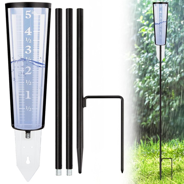 AQKILO Rain Gauge Stand for AcuRite 00850A3, Tool-Free Easy Insertion