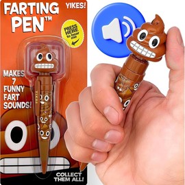 Farting Poop Pen with 7 Funny Sounds - 4th of July Gifts for Kids, Teens & Adults - Hilarious Funny 4th of July Prank Toy - Patriotic Accessories for Summer Parties:_Grimace
