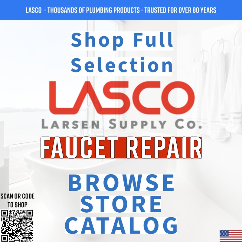 LASCO 01-5105 Metal Outside Faucet Hose Bibb Round Wheel Handle,