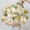 Julie Wang 30pcs Mixed Enamel Green Theme Charms Pendants for