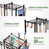 Garden Tool Organizer Rack Up to 50 Tools, Heavy-Duty Steel
