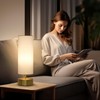 3-Way Dimmable Table Lamp, Touch Control Nightstand Lamp with White