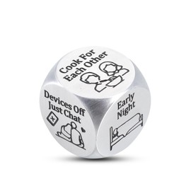 Boyfriend Valentines Day Gifts-Funny Decision Dice,Husband Valentine Gifts from Wife,Birthday Gift for Him,Romantic Gifts for Her Wife,Anniversary Steel Gifts for Couples,Date Night Ideas