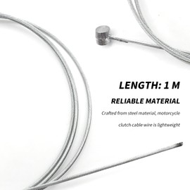 Zreneyfex Universal Motorcycle Cable Repair Kit, Robust Motorcycle Accelerator Cable Clutch, Clutch Throttle Brake Cable for Motorbikes Motorcycles