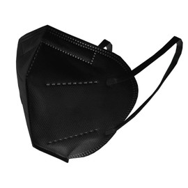 OGM Parmask FFP2 Black Mask Pack of 10 Masks According to EN 149: 2001 + A1: 2009 CE2841 Particle Protection Mask 5 Layers