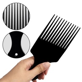 6 pcs Afro Comb, Plastic Smooth Hair Pick Comb Wide Tooth Detangling Hair Comb for Natural Curly Hair Style (6 Color)
