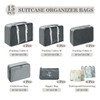 GIBOHOM Suitcase Organiser Set, 15 Pieces Packing Cubes, Waterproof Clothes