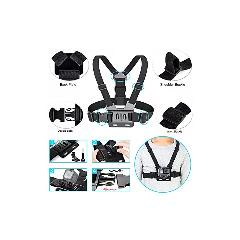 Chest Strap Mount for GoPro / Insta360 / Osmo Action