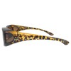 Incredible Bargains The DazzleWrap Rhinestone Polarized Fit Over Sunglasses, Tortoise