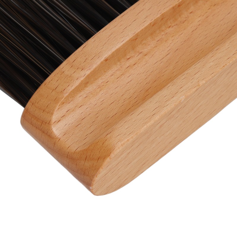 Professional Barber Neck Duster Brush Soft Nylon Hair Wodden Handle