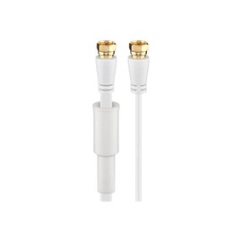 Wentronic 67298-GB Flatband SAT Cable Weather Protection Cap 10m - White