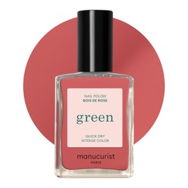 Manucurist • Green Nail Polish Bois de Rose • Natural Classic Nail Polish 9-Free • Vegan and Plant-Based Nail Polish (80%) • Manicure & Nail Care • 0.5 fl oz (BOIS DE ROSE)