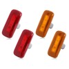 HUSUKU 4PCS Dual Cab Bed Fender LED Side Marker Lights