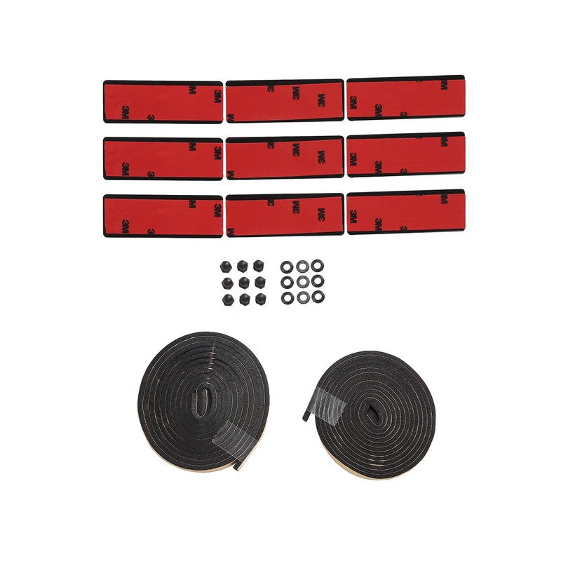 ECOTRIC Rear Windshield Louvers Window Sun Shade Cover ABS Compatible