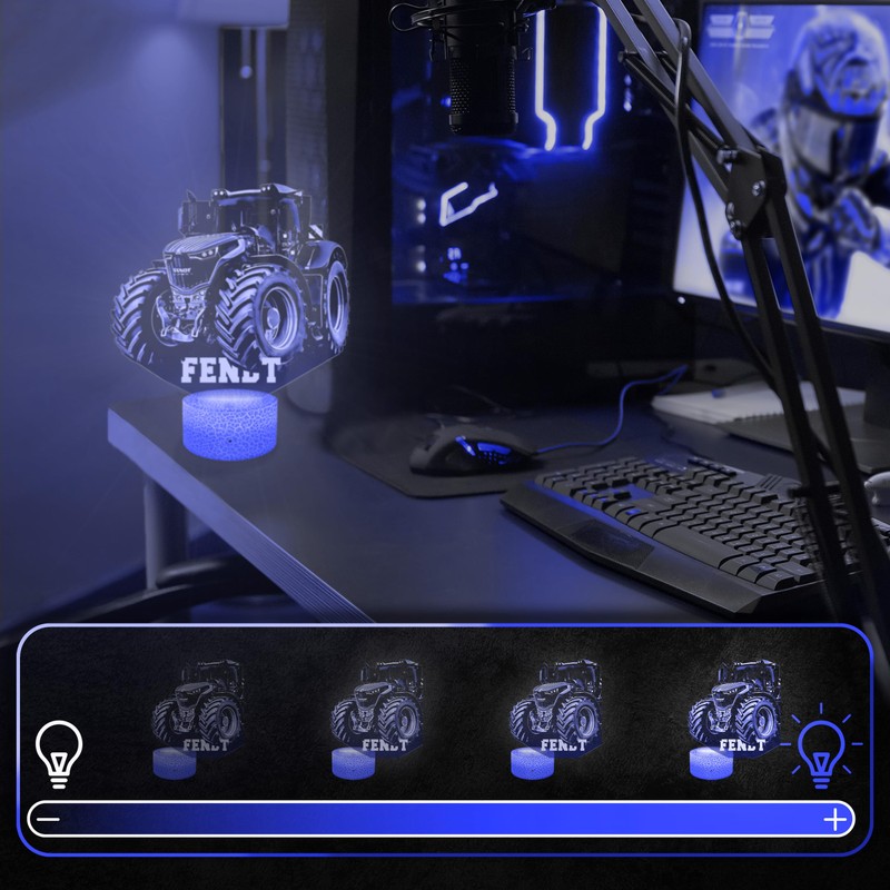 Bedside Lamp Country Tractor Fend Decoration Collection Miniature 1 32nd