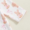 Newborn Baby Girl Easter Outfit Long Sleeve Bunny Bear Bow