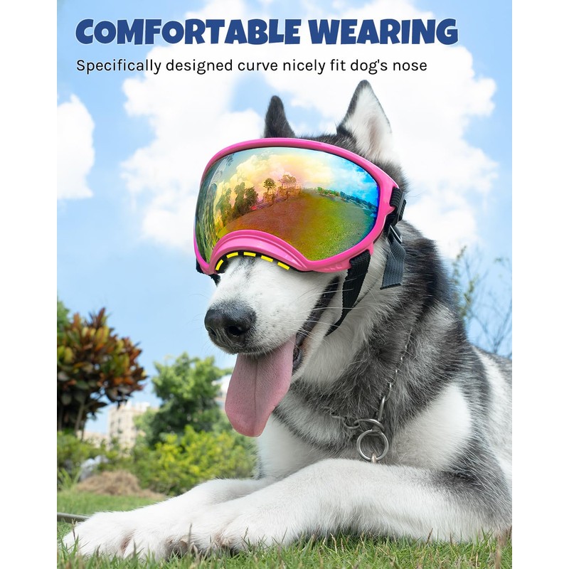 Large Dog Sunglasses, Dog Goggles Large Breed and Medium, UV