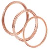 BENECREAT 3 Roll 18/20/22 Gauge Square Copper Wires, Raw Copper