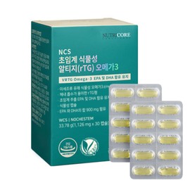 Nutricore Vegetable Altizomega 3 1126mg x 30 Capsules / 뉴트리코어 식물성 알티지오메가3 1126mg x 30캡슐