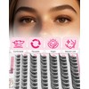 EMEDA Natural Lash Clusters C Curl Wispy Eyelash Clusters Natural