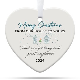 Neighbor Gifts, Neighbor Christmas Ornaments 2024, Gift for Neighbor Friend, Gifts for Neighbors Women, Neighbor Ornament Friendship Christmas Ornament