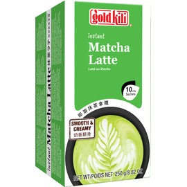 Gold Kili Instant Matcha Latte Té VerdeCafé Bebida caliente o fría  10 bolsitas                                                                       