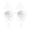 2 Sets Iron Wall Candle Sconce Holder Foldable Deformation Resistance