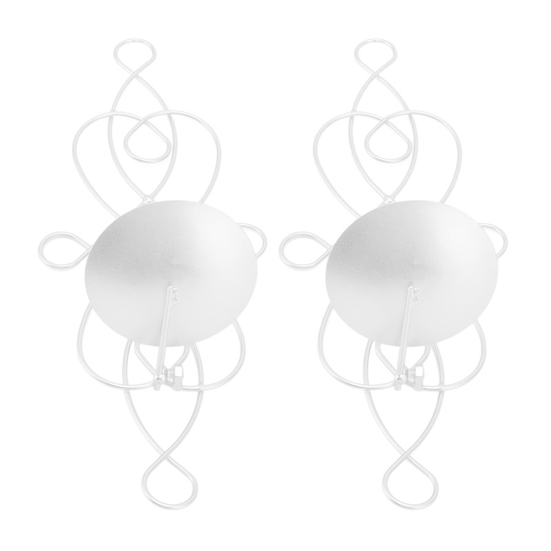 2 Sets Iron Wall Candle Sconce Holder Foldable Deformation Resistance